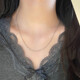 Laomiao platinum pt950O sub chain M buckle women's necklace clavicle chain birthday Valentine's Day gift for girlfriend and wife about 3.43g