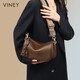 Viney cowhide bag women's bag casual crossbody pillow bag brand shoulder bag birthday gift high-end gift for girlfriend and wife