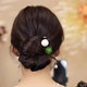 Beaded three-tooth U-shaped hairpin for women, new Chinese style 2025 new high-end ball head hairpin hairpin, hairpin for women, U-shaped hairpin - random color - 5 pcs