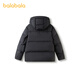 Balabala Children's Clothing Children's Down Jacket Boys 2025 New Winter Warm Jacket Black Tone 00399-Gray Duck Down 110 (Feather Filling 79g)