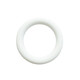 Silicone teether food grade hole ring chewing gum for babies to prevent falling off during oral period, turquoise green