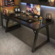 Huakaizhixing computer desk desktop student home office desk learning writing table e-sports game table BGZ729 1 meter black