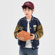 Duojia Little Bear Contrast Color Baseball Uniform Boys American Jacket 2025 Spring and Autumn Style Stiff and Shape-Proofing Children's Jacket