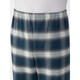 MUJI side seamless flannel pajamas men's home wear winter dark blue plaid 5A L