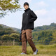 Camel (CAMEL) Jacket Men's Outdoor Windproof and Water-Repellent Mountaineering Jacket Plush Jacket C15CAYL6023 Phantom Black L