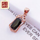 Yuebu Chinese Valentine's Day gift quality purple gold pendant Kamasana Russian 585 inlaid zircon hollow square zircon (single pendant)