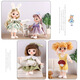 Shantou Lincun Lolifen 15CM doll princess children's toy birthday gift 5012 B style purple overalls