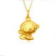 Ningfeng quality zodiac monkey pendant gold color gold monkey necklace birth year zodiac sign transfer bead monkey pendant