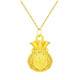Chow Tai Fook gold pure gold 999 filigree blessing money bag pendant pure gold hollow word 
