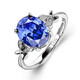 Yuying S925 sterling silver sapphire ring women's tanzanite sapphire ring live women's ring gemstone jewelry jewelry ring