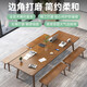 Duke Kingtha simple solid wood conference table rectangular workbench commercial large wooden table long table simple modern office desk single table 180*80*75cm thick 5cm