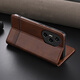 Jioxiang Magnetic Flip Cowgrain Leather Case Suitable for Honor 400Pro Mobile Phone Case Business All-inclusive Anti-fall Brown Honor 400Pro
