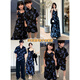 Resort style parent-child outfits for a family of three mother and daughter suspender long dress butterfly floral mother and child beach shirt suit Fushengdiemeng 175 mom skirt L (120-135Jin Jin equals 0.5kg)
