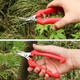Fengxi thickened stainless steel fruit-picking scissors elbow scissors thinning fruit scissors for picking tomatoes and citrus scissors gardening scissors green thickened stainless steel long scissors with scissors 1 piece for trial