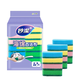 Miaojie sponge scouring pad 11*7cm 12 pieces, four colors for degreasing rags, kitchen dishwashing cotton