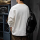 Kuraishi Kazuki American Henley Collar Sweatshirt Men's 2025 Autumn and Winter Loose Casual Solid Color Bottoming Shirt Plus Velvet Long Sleeve Jacket Men White M Suitable Weight 90-130Jin Jin is equal to 0.5 kg