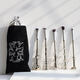 5-piece Harry Potter wand set gift bag makeup brush set 5 magic makeup brushes 5-piece makeup brush set with leaf pattern bag