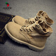 Western Camel (VANCAMEL) zapatos de trabajo al aire libre 2025 invierno Wolf Wolf mismo estilo Martin botas estilo británico medio superior retro ligero color arena 41