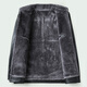 Dibinze large size winter men's velvet thickened lapel leather jacket middle-aged and elderly cold-proof and warm leather jacket black L