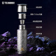 Qihu pure titanium thermos cup, high-end stewed tea cup, tea water separation cup, outdoor tea making gift, customized Haoyue Silver 400ml