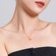 Mengjinyuan 18k gold pendant, lily of the valley pendant necklace, birthday gift for women, for wife