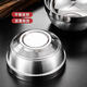 Extra thick double-layered bowl, heat-insulated and anti-scalding stainless steel bowl, household commercial-grade canteen adult instant noodle bowl, children's bowl, double-layered platinum bowl 13cm