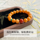 Zangyan Pavilion Beeswax Bracelet Men's High-end Full Honey Demonic Flower Amber Wenwan Natural Southern Red Turquoise Duobao Bracelet Full Honey Demonic Flower Beeswax 8mm (14-15cm hand circumference)