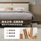 Quanyou Home Furnishing New Chinese style bed with solid wooden legs double large bed for the second bedroom 1.5x2 meters modern light luxury soft bed furniture