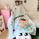 Children's blanket thickened autumn and winter double layer baby blanket small quilt kindergarten nap coral velvet blanket Good night puppy 120cm*150cm double layer thickened 2.8Jin Jin equals 0.5kg