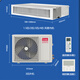 CHIGO central air-conditioning duct machine one-to-one new first-class energy efficiency 1.5 hp/2 hp/3 hp 4p home decoration 5 hp 6 hp office hidden card machine large 1.5 hp heating and cooling frequency conversion first-class energy efficiency duct machine