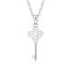 BOC Yijin PT950 Platinum Necklace Platinum Fashion Pendant Set Chain Mid-Autumn Festival Birthday Gift for Girlfriend and Wife Practical Fashion Key Pendant + Free Silver Chain Gold Weight Approximately 1.7g