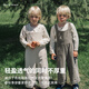 White wheat children's 2025 autumn new pants for boys and girls corduroy trousers baby casual overalls green 90