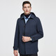 Rozio store same style, anti-wrinkle and easy to care for, autumn 25 LOZIO men's business casual detachable hood short windbreaker, royal blue M (48)