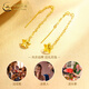 CHINA GOLD 18K Gold Star Tassel Ear Wire for Women New Simple Design Old Valentine's Day Birthday Gift for Girlfriend and Wife 18K Gold Star Tassel Ear Wire One Pair + Brand Gift Box About 0.08g