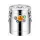 Orton 304 stainless steel insulation bucket with faucet large capacity commercial rice bucket canteen stall soy milk bucket food grade 304 with faucet 40L