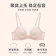 Maniform Sexy Lace Bra, Comfortable Small Breast Gathering, Magic Palm Cup Wireless Bra, Women's Support Tee Bra, Pink 75B (70C/80A can also be photographed)