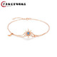Ningfeng Jewelry 18K Gold Opal Diamond 3D Electroformed Bracelet Brilliant Mystery Sparkling Beautiful Bracelet as a Birthday Gift for My Girlfriend