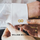 WILLIAM MILTON Infinity symbol spirit snake holding gold cufflinks men's high-end accessories cuff nail gift spirit snake holding gold