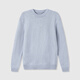 UNICA HOMME/gentle style_collection core_Australian Merino wool floral pullover mist blue XL ready for delivery within 48 hours