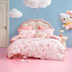 Mercury Home Textiles three/four piece set of pure cotton 100% cotton three/four piece quilt cover and pillowcase children's student dormitory set Sakura KT cartoon animal/infant category A bed sheet (quilt cover 150*210cm)