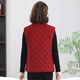 Mother's autumn and winter clothing plus velvet vest cardigan warm vest middle-aged and elderly new thickened waistcoat large size vest jacket peacock blue thickened 3XL 120-135Jin Jin equals 0.5 kg 14