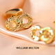 WILLIAM MILTON Infinity symbol spirit snake holding gold cufflinks men's high-end accessories cuff nail gift spirit snake holding gold