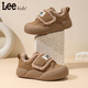 LEE KIDS Children's Shoes Winter New Children's Warm Snow Boots Plus Velvet Cotton Shoes Girls Casual Shoes Flat Shoes Boys Big Children Khaki 34 Recommended Foot Length 206mm