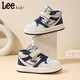 LEE KIDS children's shoes winter new children's velvet warm casual shoes for girls versatile high-top sneakers cotton shoes for boys and girls beige gray blue 33 recommended foot length 200mm