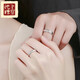 Yuebu S999 pure silver Pixiu couple ring for men and women sterling silver transfer engraved birthday Chinese Valentine's Day gift for boyfriend and girlfriend Pixiu couple ring pair + gift box