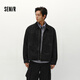 Semir jacket men's winter loose and handsome American retro washed denim jacket fashionable versatile cotton zipper cardigan denim washed black 98201 L