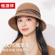 Hengyuanxiang Fisherman Hat Women's Autumn and Winter Warm Hat 2025 New Wool Fashion Versatile Basin Hat Birthday Gift