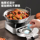 Alcohol stove small hot pot stove one person one person stainless steel dry pot household commercial pot base extra thick stainless steel dry pot with lid 26cm