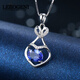 Lirokini necklace women's tanzanite gemstone pendant high-end jewelry 520 birthday gift for girlfriend and wife 1.19 carat tanzanite necklace brand gift box