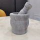 Ye Yu stone garlic mortar garlic pounder original stone garlic masher grinding bowl hammer stone mortar household garlic mortar new model large bluestone hammer
